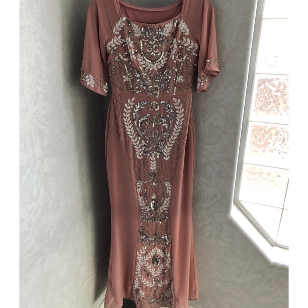 Pink Breaded Gown - Picture 2 of 4